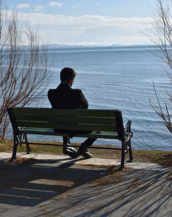 Cw Anxiety 3 business man on a bench